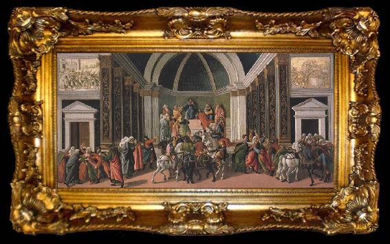 framed  Sandro Botticelli Stories of Virginia (mk36), ta009-2